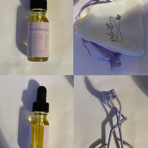 Customer photo review of LASH AND BROW SERUM