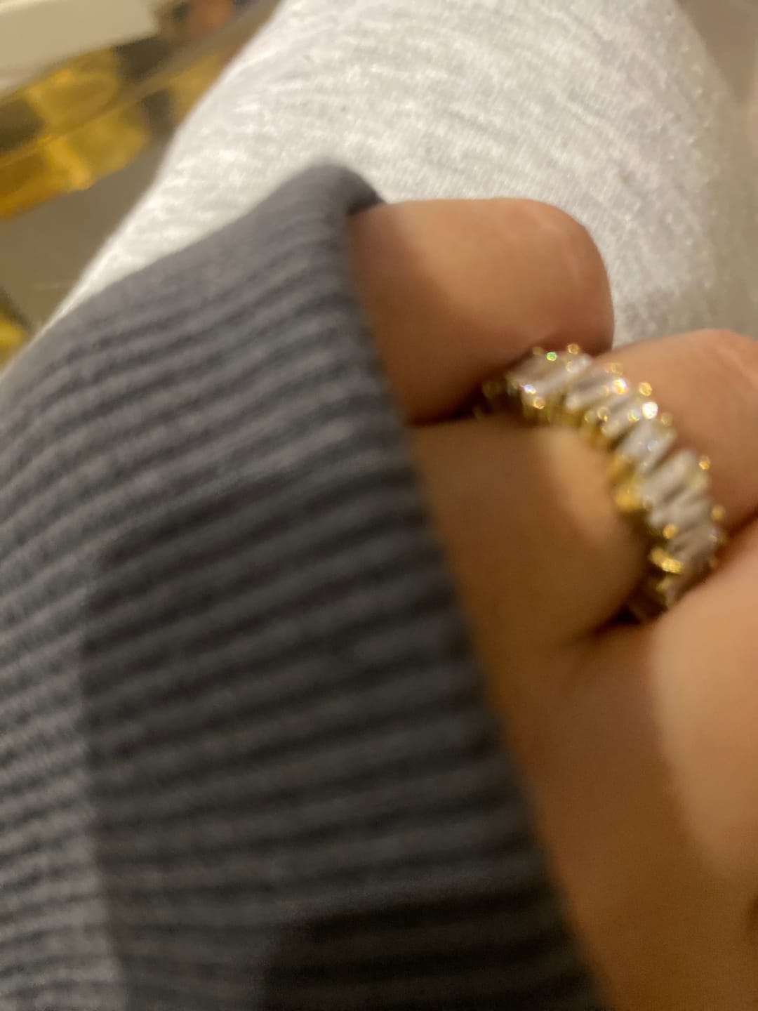 Customer photo review of Cristallo Ring | 18K vergoldet