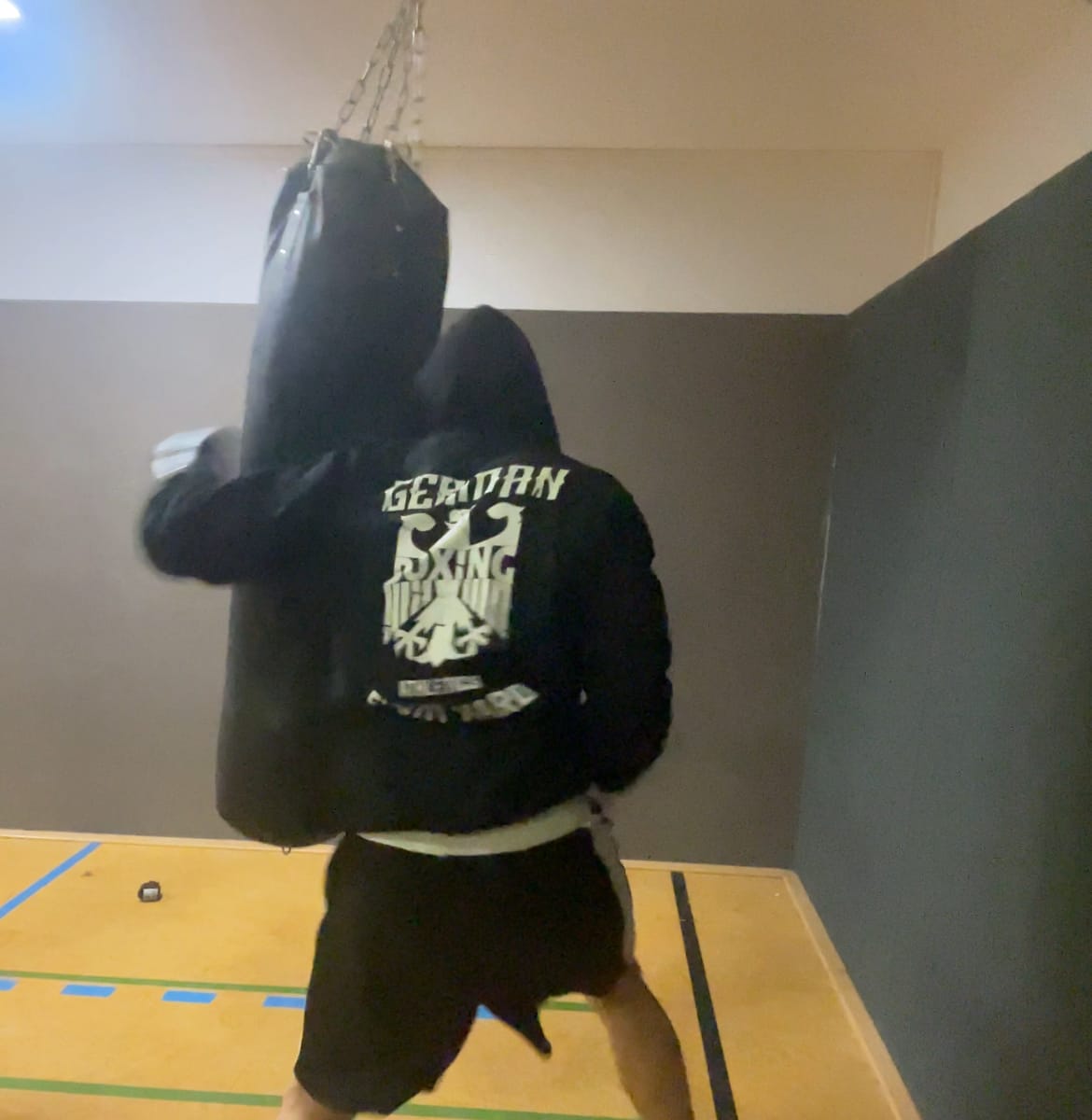 Customer photo review of GERMAN BOXING ATHLETICS HOODIE (BACKPRINT)