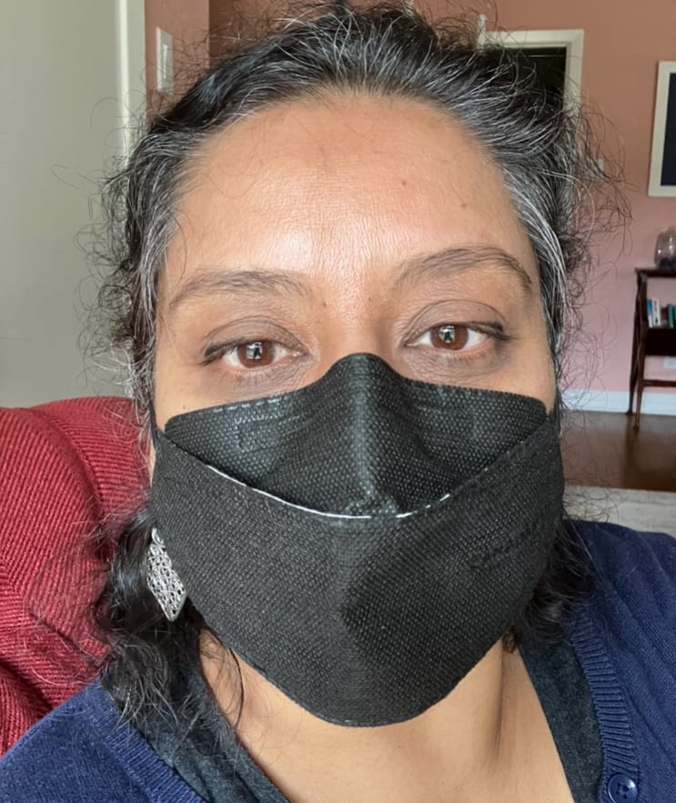 Customer photo review of N95 Respirator Face Mask Made in Canada (Large)