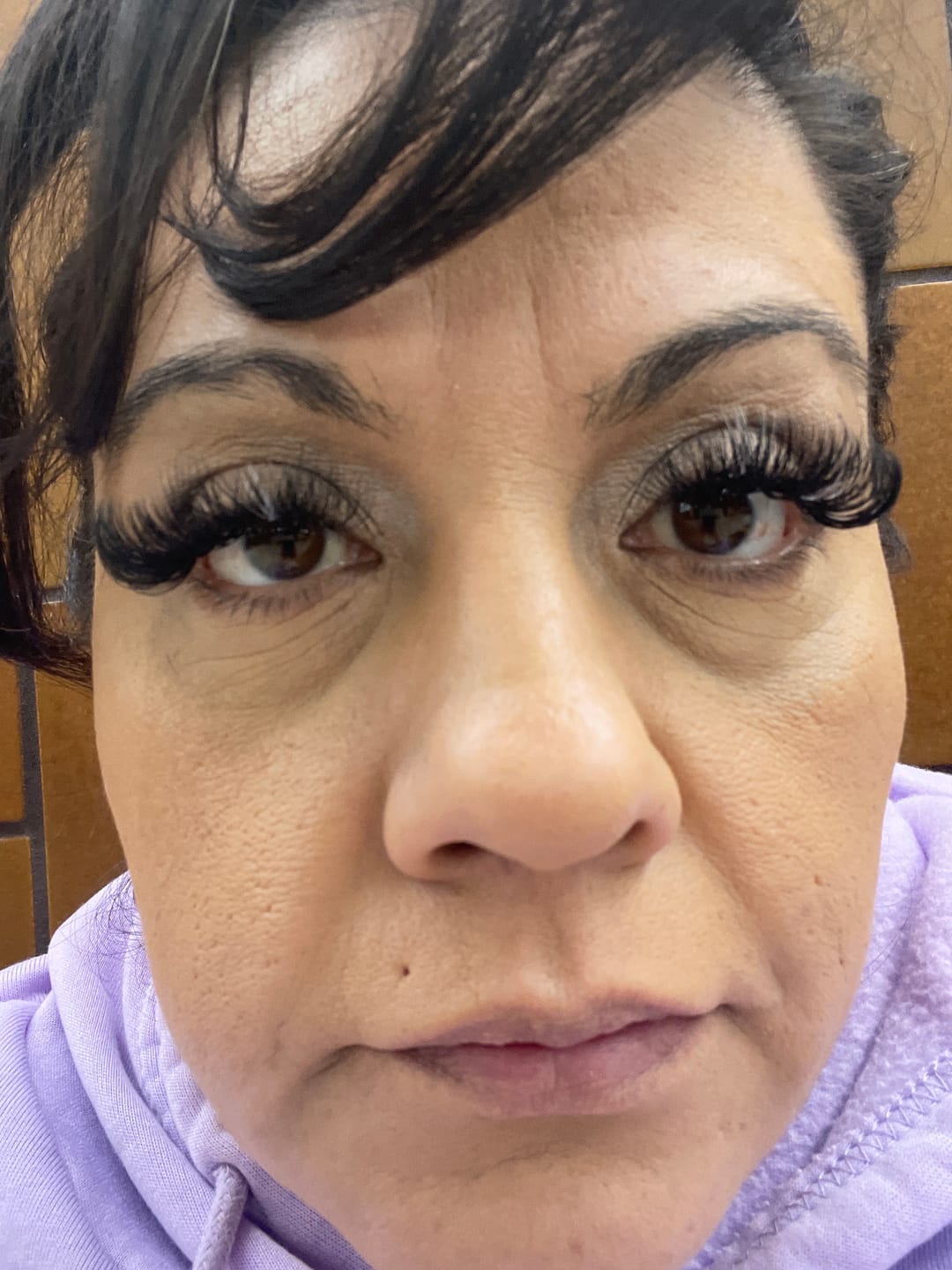 Customer photo review of Premium Eyelash Extensions 0.07mm