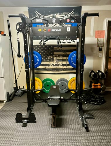 Customer photo review of MAJOR FITNESS All-in-One Home Gym Power Rack Package Raptor F22