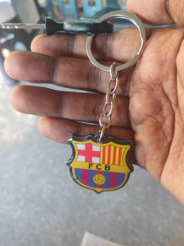 Customer photo review of Barcelona Keychain