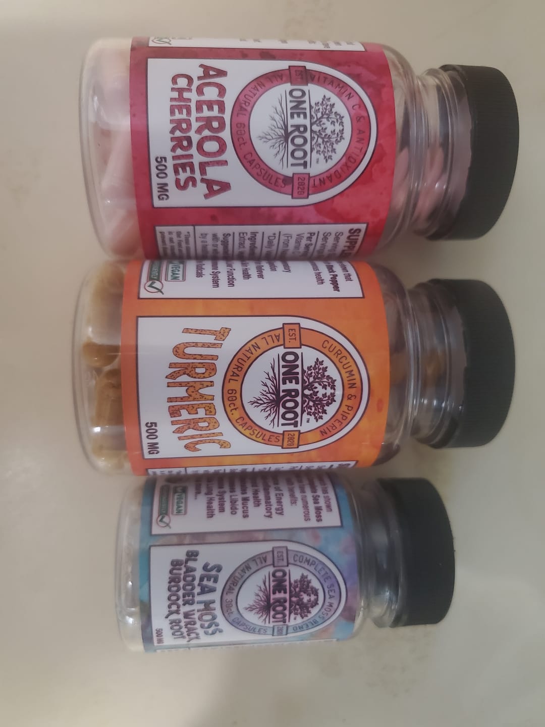 Customer photo review of Acerola Cherry Vitamin C Capsules: 60ct