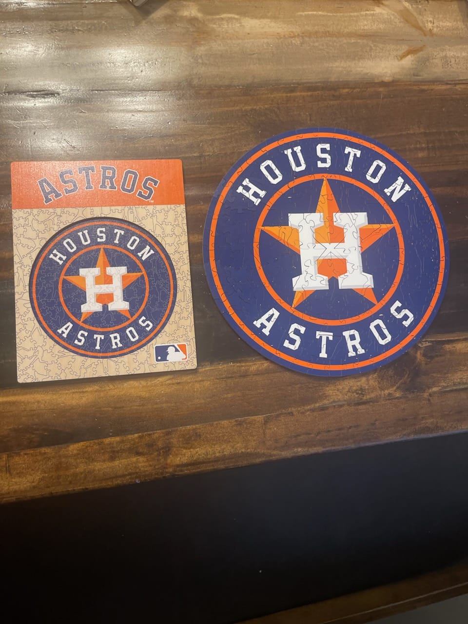Customer photo review of Houston Astros™ - Wooden Puzzle