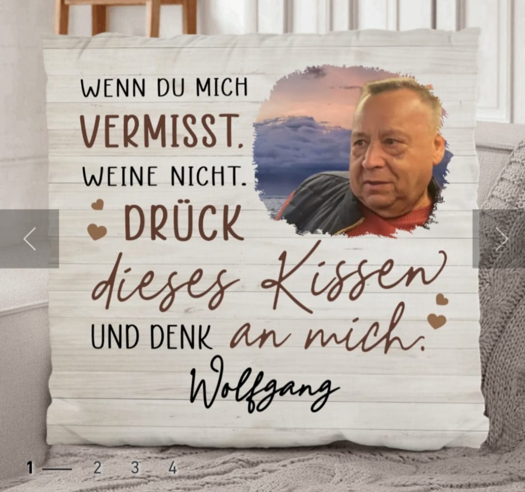 Customer photo review of Immer bei dir - Familien-Kissen