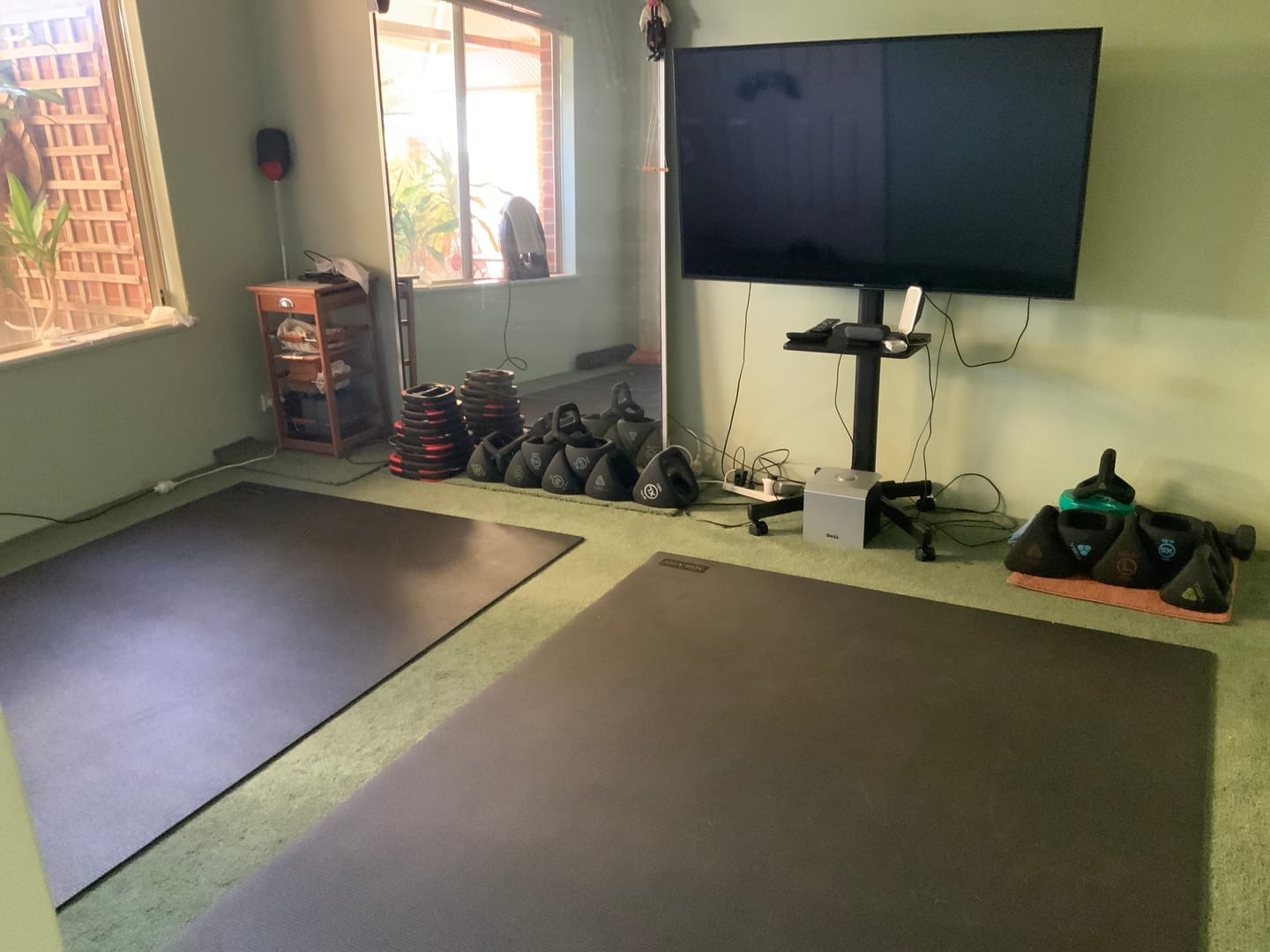 Customer photo review of Miramat® Mega - 214cm x 153cm - Very Large Exercise Mat - In Stock