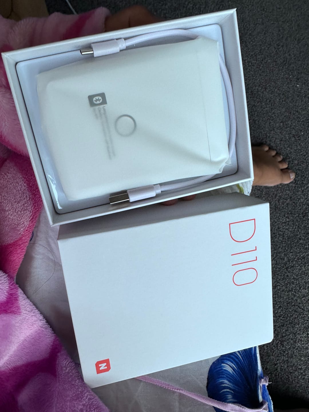 Customer photo review of D110 0.5 Inch Label Printer with Tape - Efficient Labeling On-the-Go