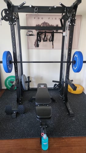 Customer photo review of MAJOR FITNESS All-in-One Home Gym Power Rack Package Raptor F22