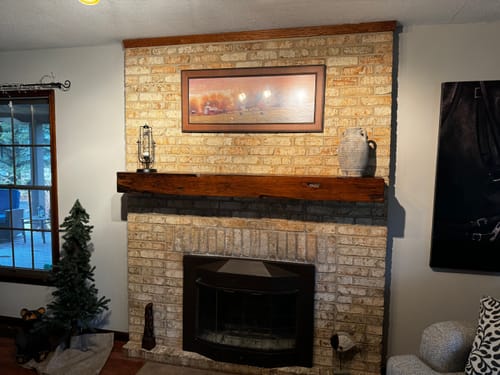 Customer photo review of Distressed Mantels