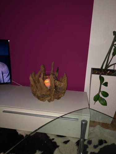 Customer photo review of Wurzel Kerzenständer VONDRO mit Glas