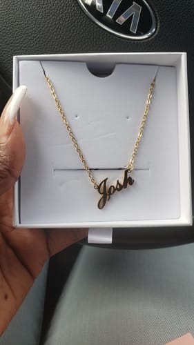 Customer photo review of Personalized Name Necklace