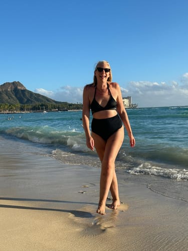 Customer photo review of ‘Less Cheeky’ High Rise Bottoms (Limited Edition)