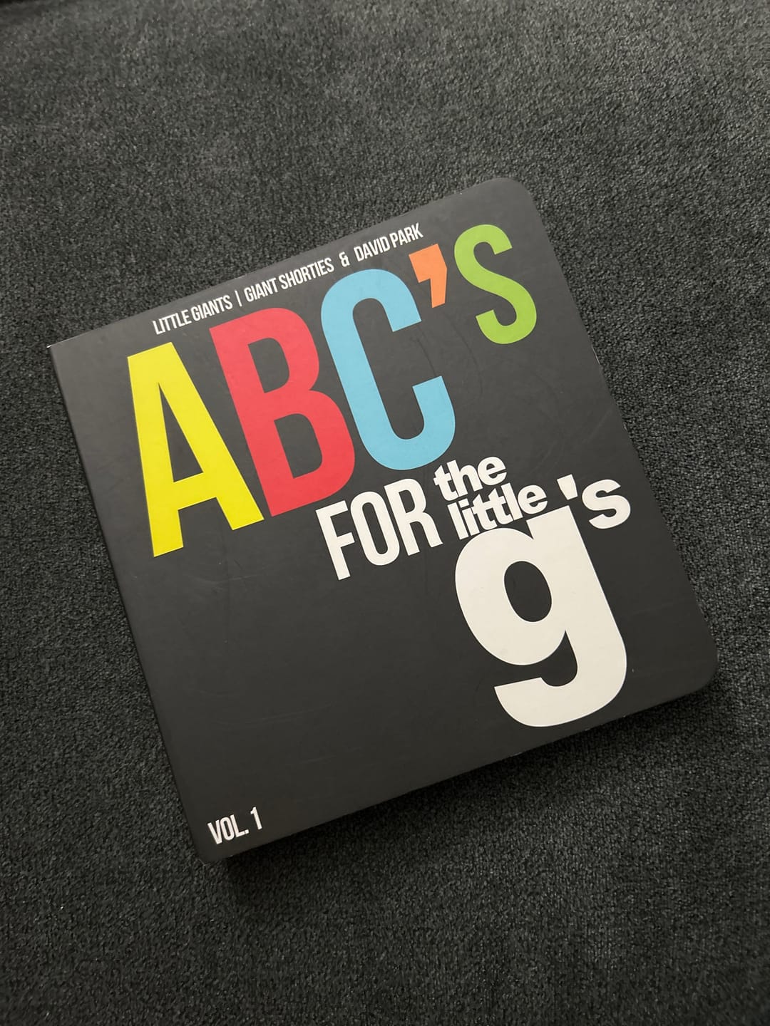 Customer photo review of "ABC's for the Little g's" Board Book