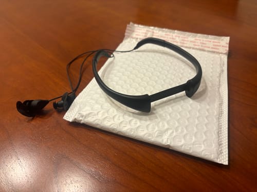 Customer photo review of Waterproof Headset Bone for Player W8 FM01