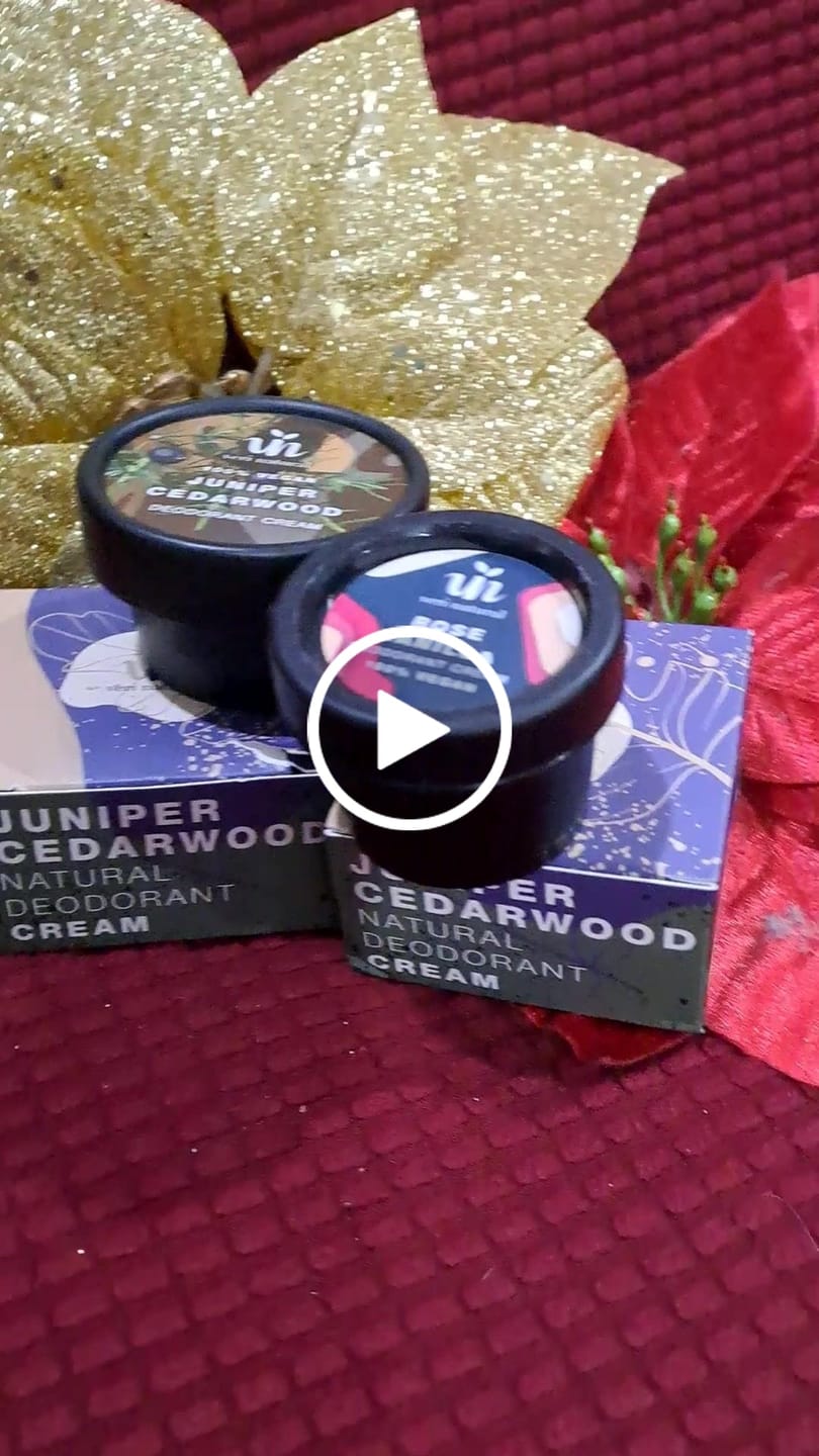 Customer video review of 40% Clearance - 3x Juniper Cedarwood Deodorant Cream