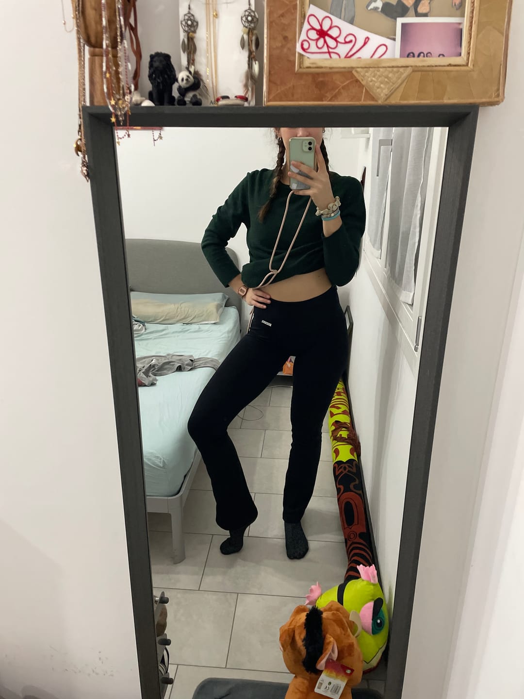 Customer photo review of Leggings a Zampa di Elefante Nero