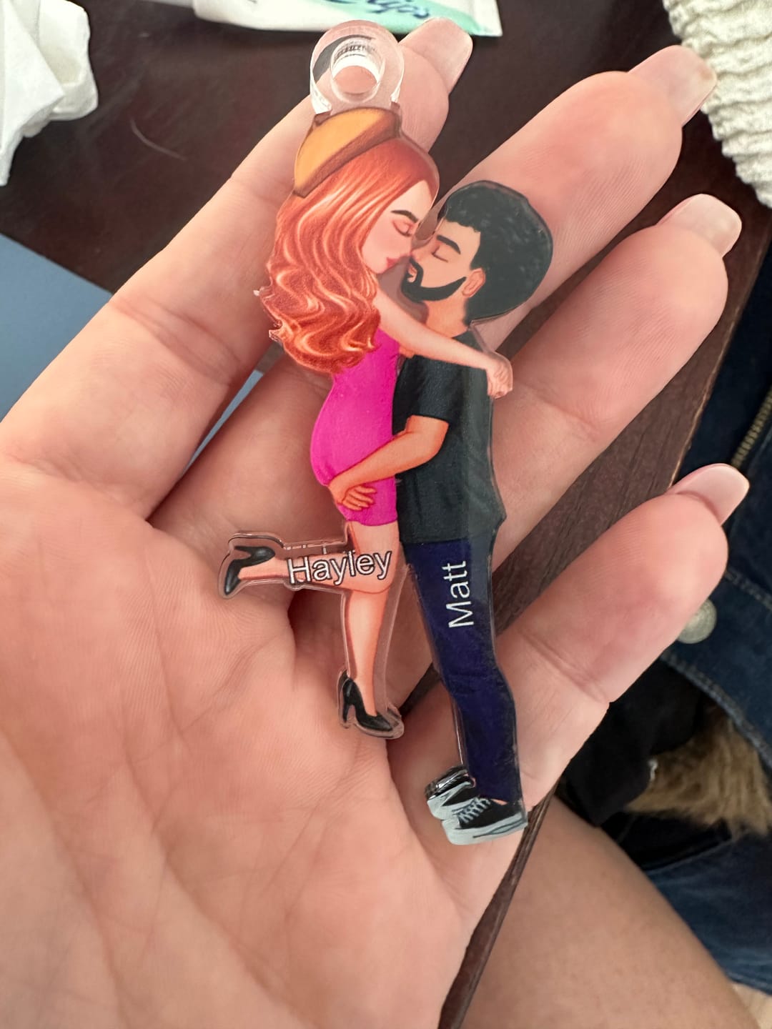 Customer photo review of Personalized Car Ornament, Couple Portrait, Firefighter, Nurse, Police Officer, Teacher, Gifts by Occupation