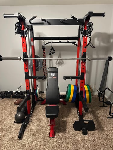 Customer photo review of MAJOR FITNESS All-in-One Home Gym Power Rack Package Raptor F22