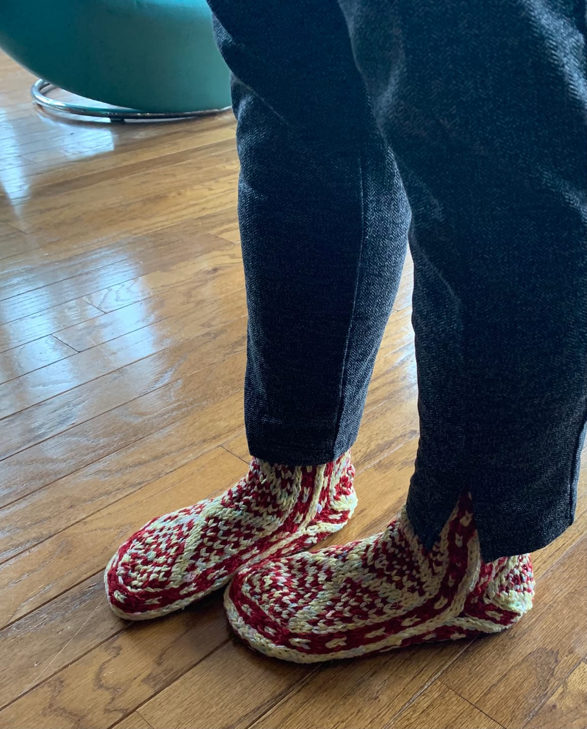 Customer photo review of Wool Mukluks Slippers