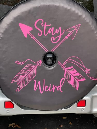 Customer photo review of Stay Weird Arrows