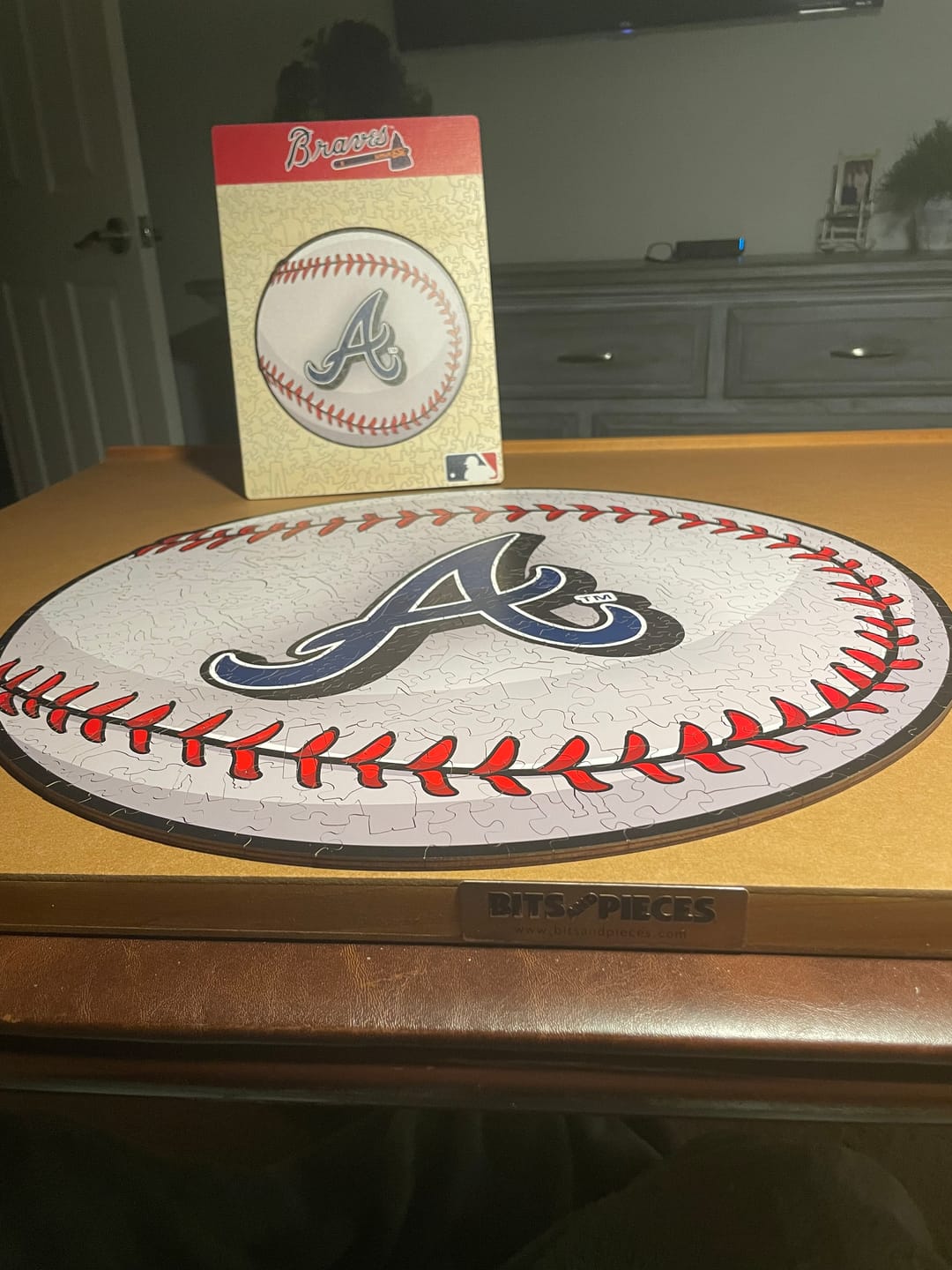 Customer photo review of Atlanta Braves™ - Wooden Puzzle
