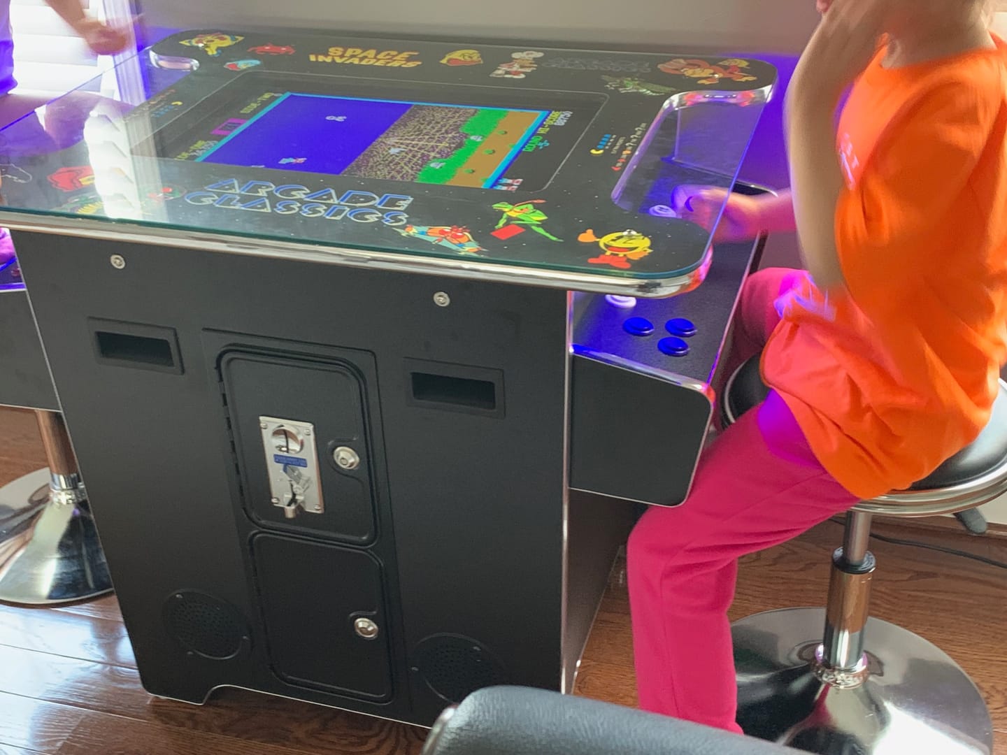 Customer photo review of Commercial Grade 60 games in 1 Arcade Commercial Cocktail Table Machine Retro Multi-cade LED
