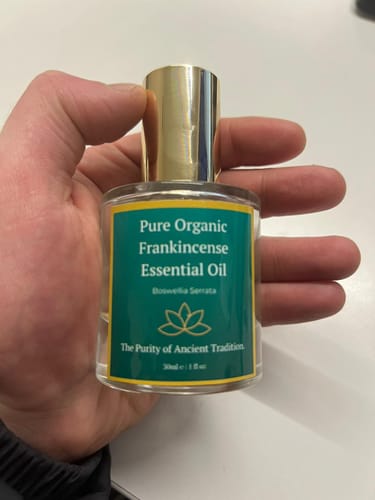 Customer photo review of Pure Organic Frankincense Essential Oil