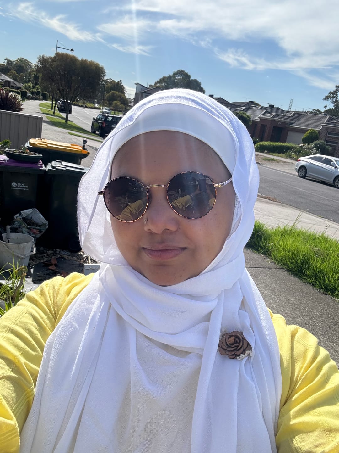 Customer photo review of Modal Hijab - White