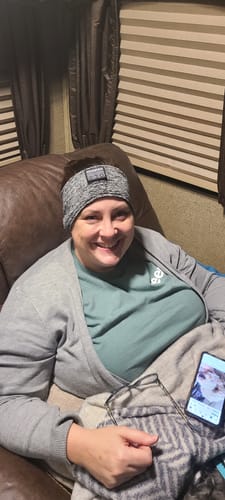 Customer photo review of CozyBand Wireless Headphones