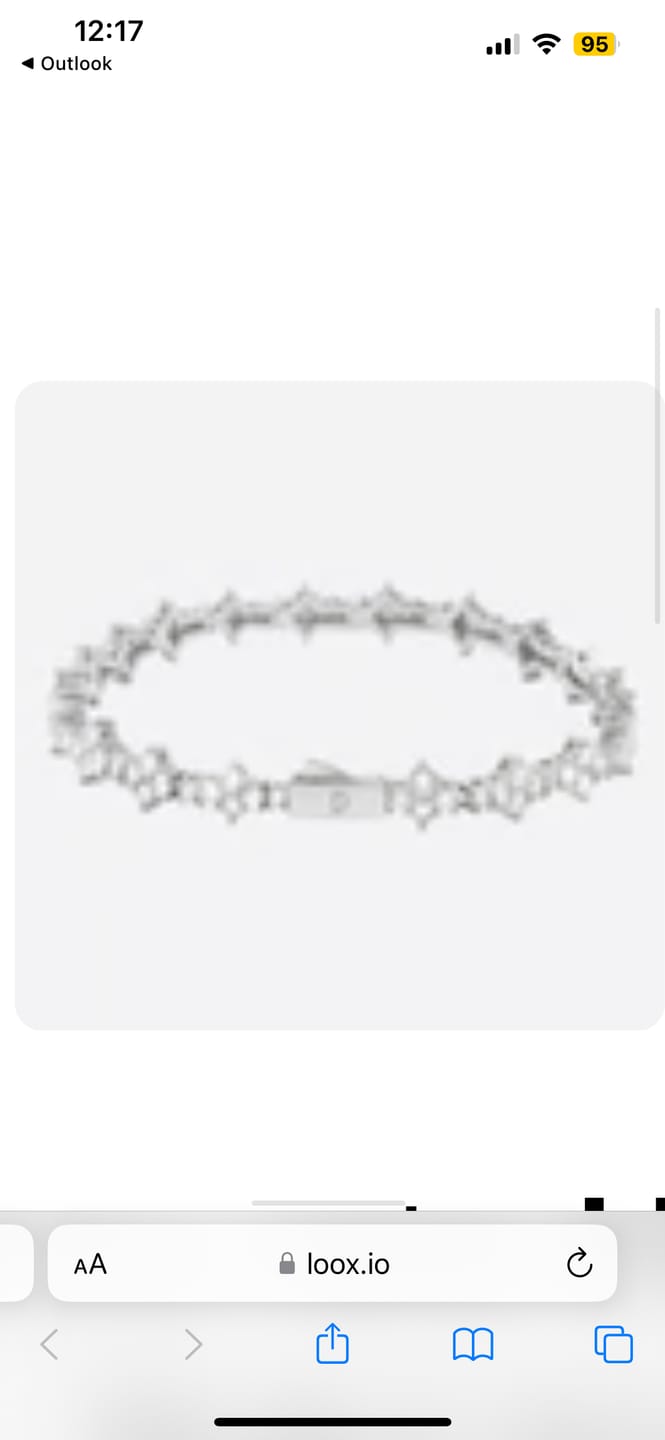 Customer photo review of HONEYCOMB BRACELET. - 3MM WHITE GOLD