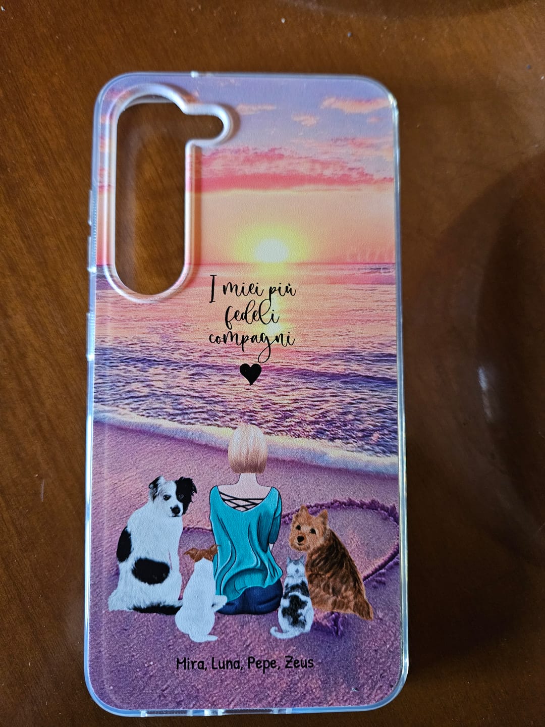 Customer photo review of Insieme al mio animale domestico – Custodia per il telefono personalizzata
