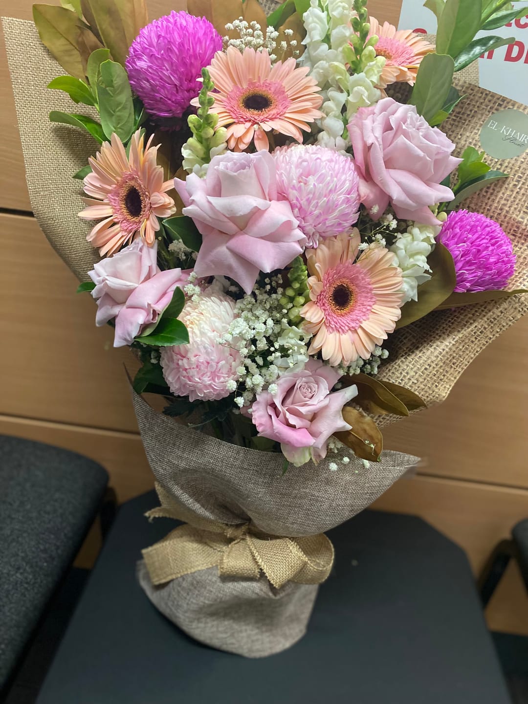 Customer photo review of Pink Galore Bouquet