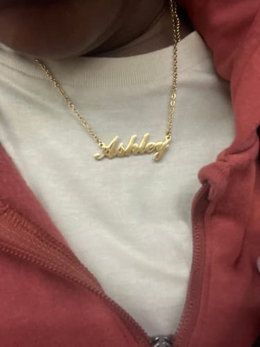 Customer photo review of Personalized Name Necklace