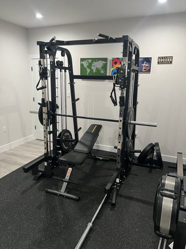 Customer photo review of MAJOR FITNESS All-in-One Home Gym Smith Machine Spirit B2