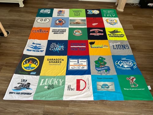 Customer photo review of Classic T-Shirt Blanket