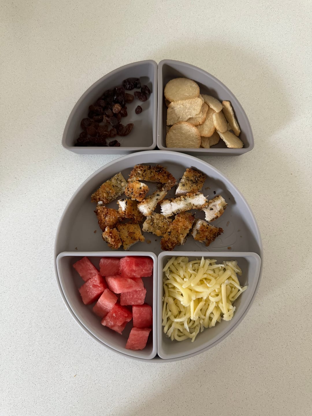 Customer photo review of Multi-Use Divider Tableware Set - Warm Sand