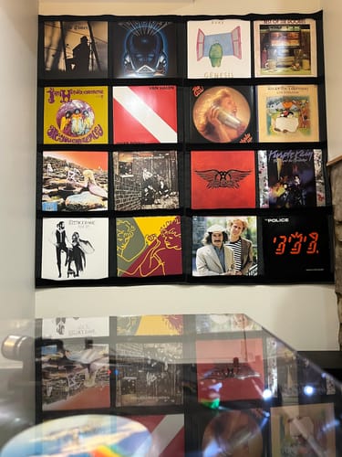Customer photo review of 12" Vinyl Record Display Frame - LP Wall Storage