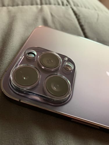 Customer photo review of UltraGlass Camera Lens Protector for iPhone