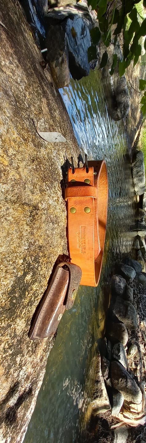 Customer photo review of The Unbreakable Belt - The Original - Old World Tan (Hermann Oak tannery)