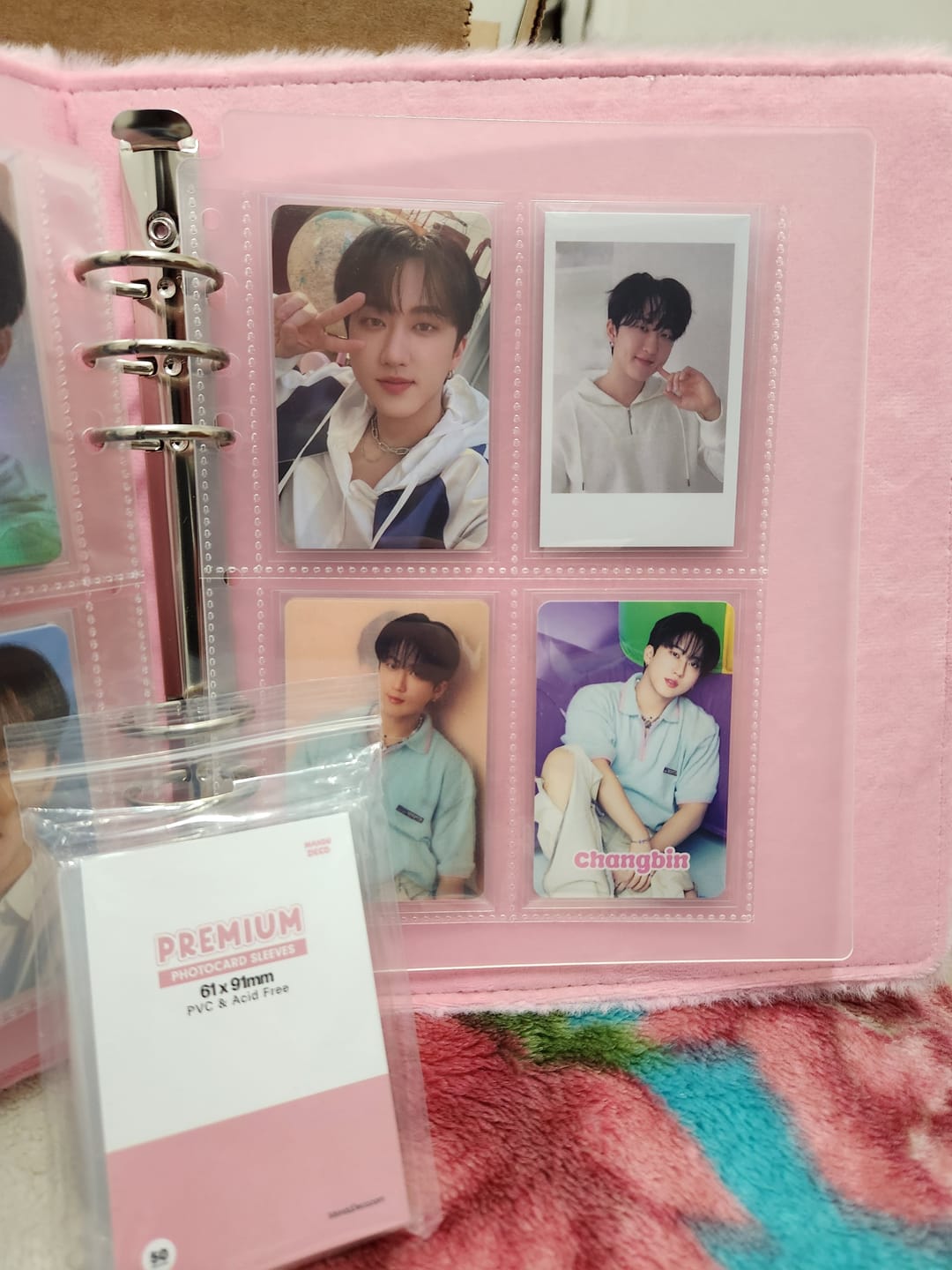 Customer photo review of PREMIUM PHOTOCARD SLEEVES - PINK VERSION (61x91MM)