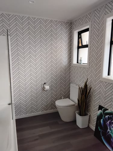 Customer photo review of Cerros Tile Wallpaper - 4 Colours