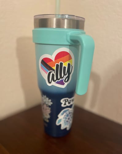 Customer photo review of $6 Stickers and Pin Bundle