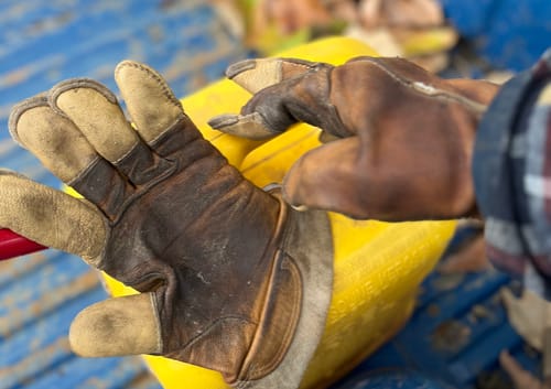 Customer photo review of Glove Repair