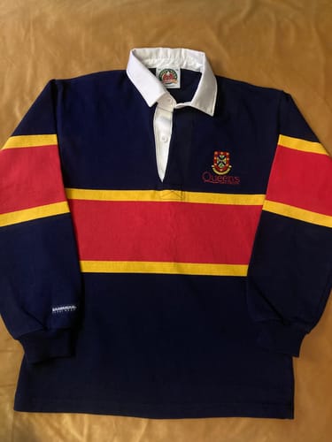 Customer photo review of Queens University Shirt Mens XS Blue Rugby College
