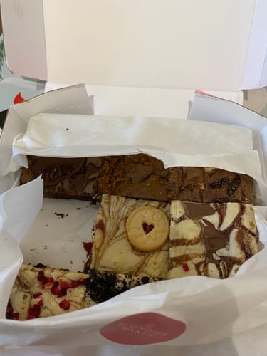 Customer photo review of Birthday Brownie & Blondie Mixed Box