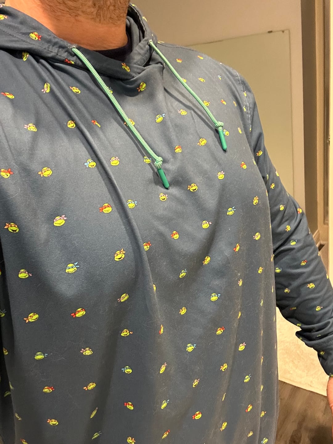 Customer photo review of Teenage Mutant Ninja Turtles "Lil Turts" – Performance Hoodie