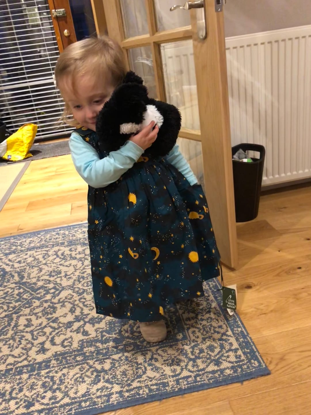 Customer photo review of Saturn Nights Reversible Pinny Dress