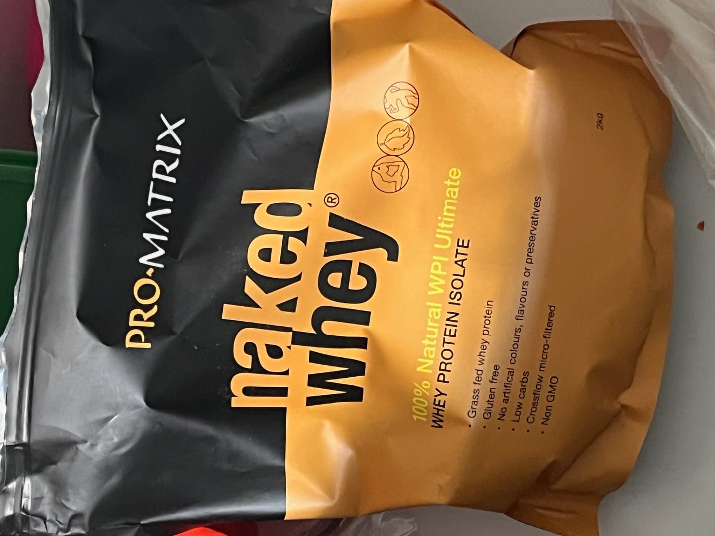 Customer photo review of 2kg UNFLAVOURED, Isolate NAKED WHEY