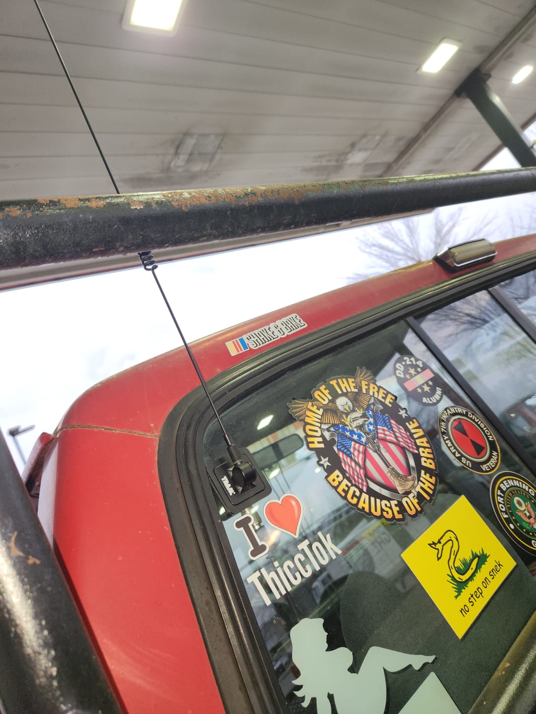 Customer photo review of Waylon Bumper Sticker